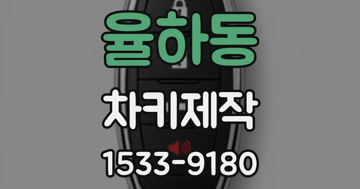 율하동 차키제작