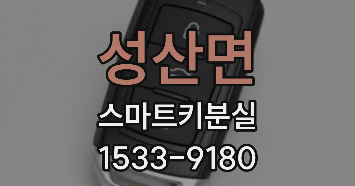 성산면 스마트키분실