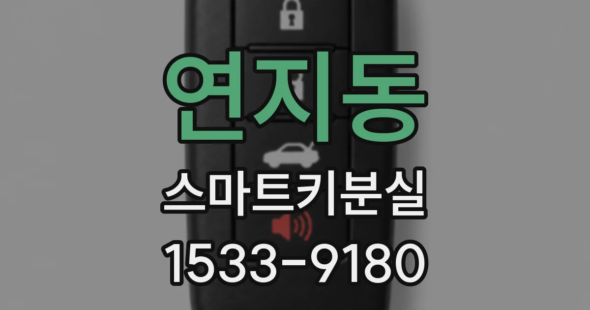 연지동 스마트키분실