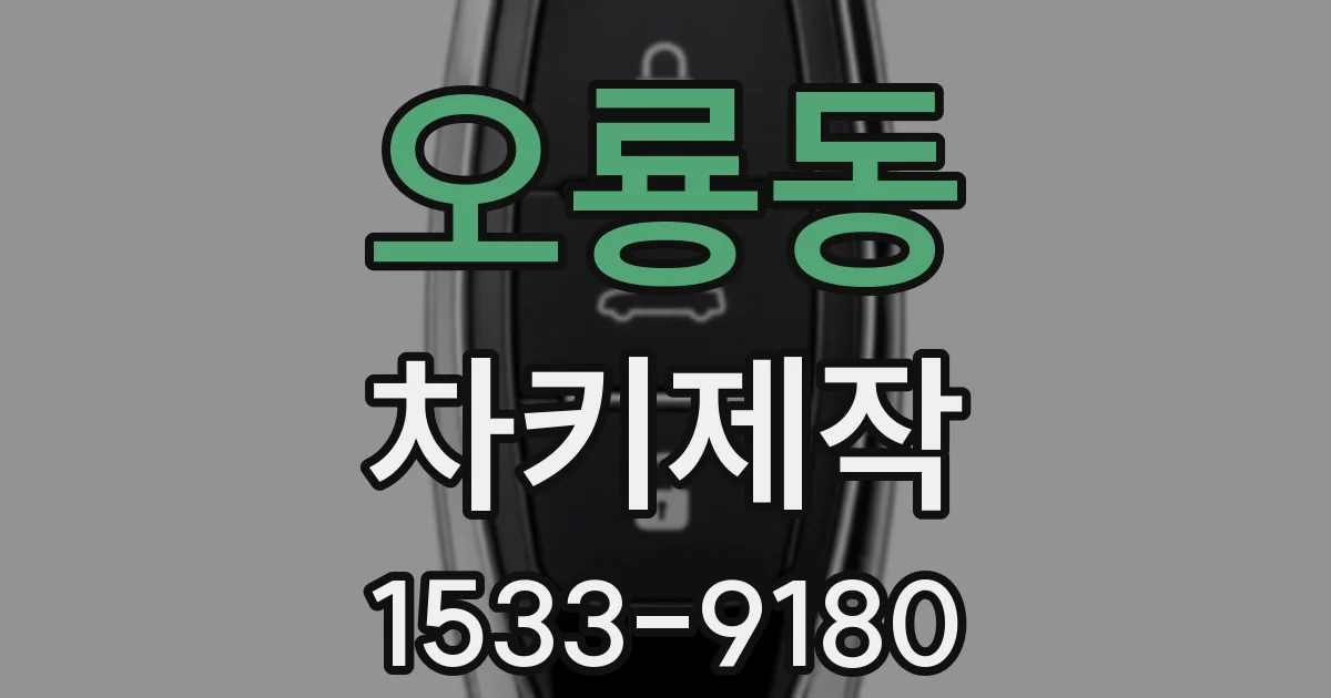 오룡동 차키제작