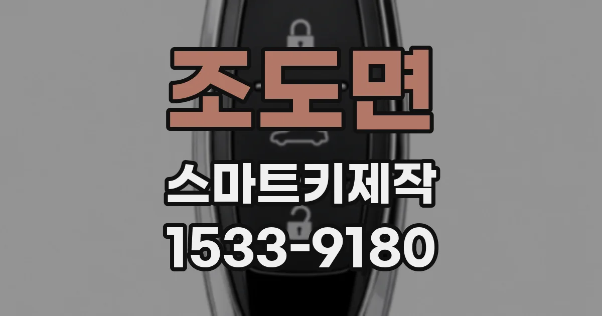 조도면 스마트키제작