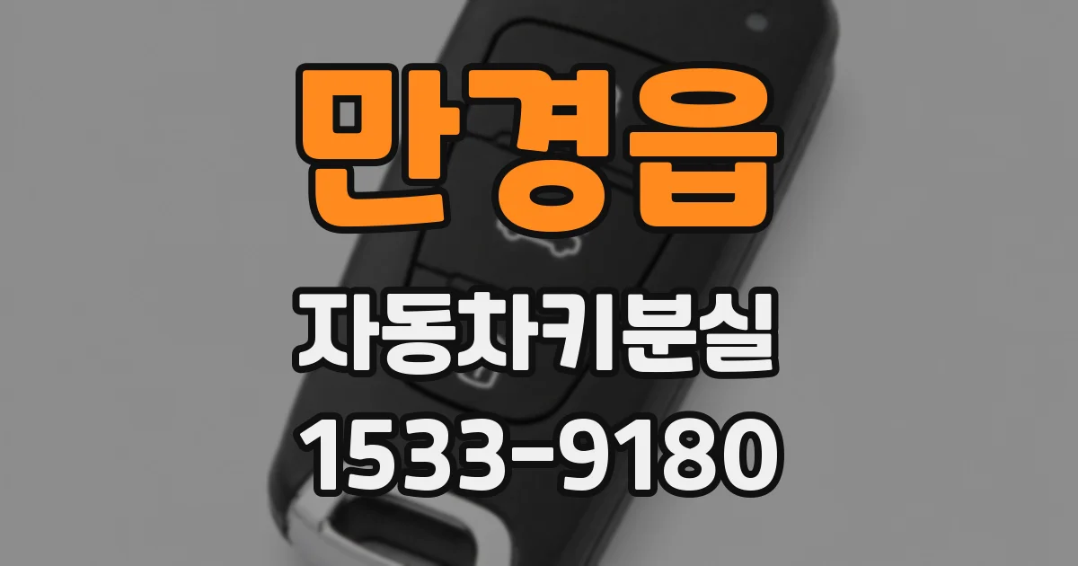 만경읍 자동차키분실