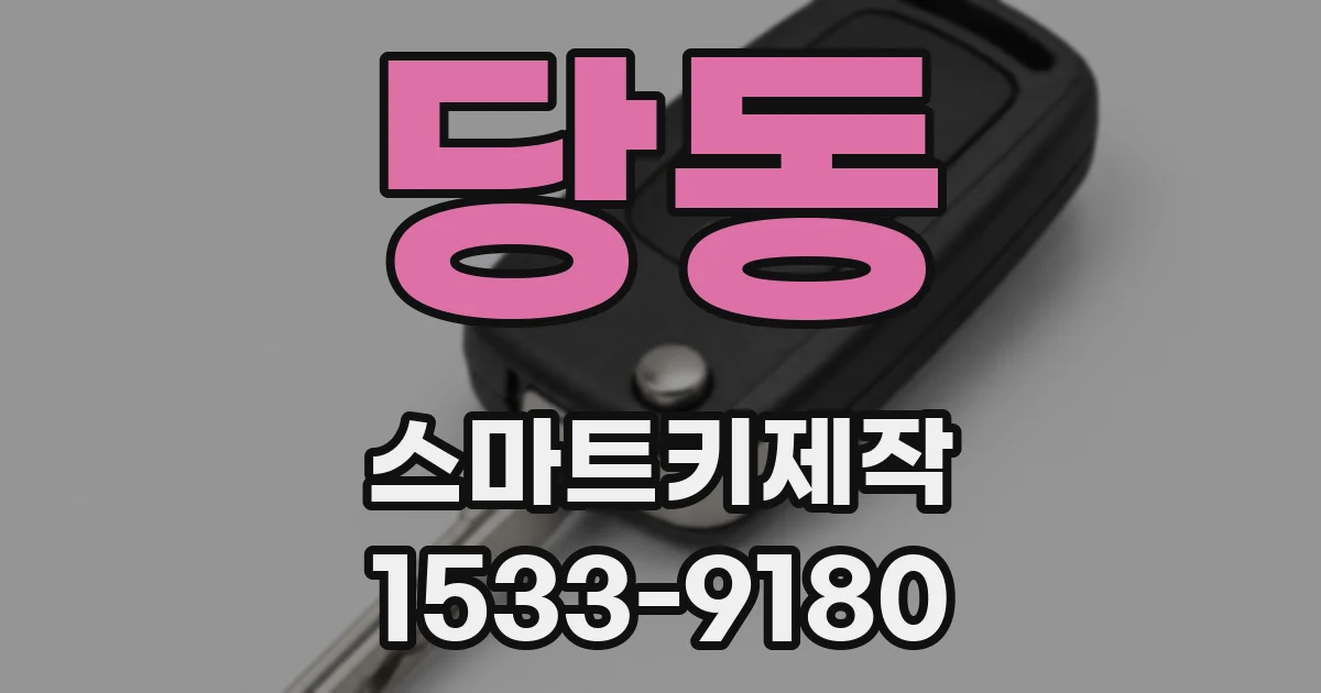 당동 스마트키제작