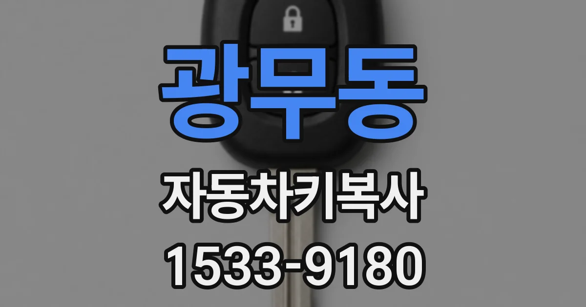 광무동 자동차키복사