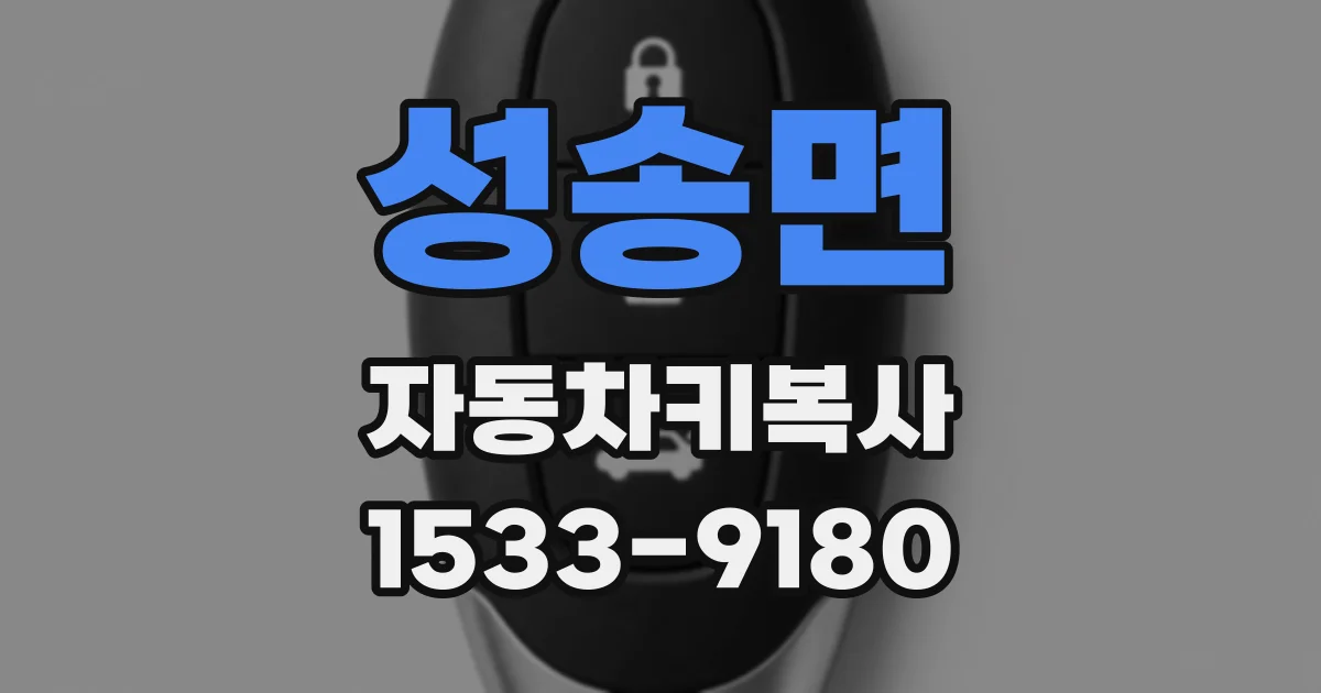 성송면 자동차키복사