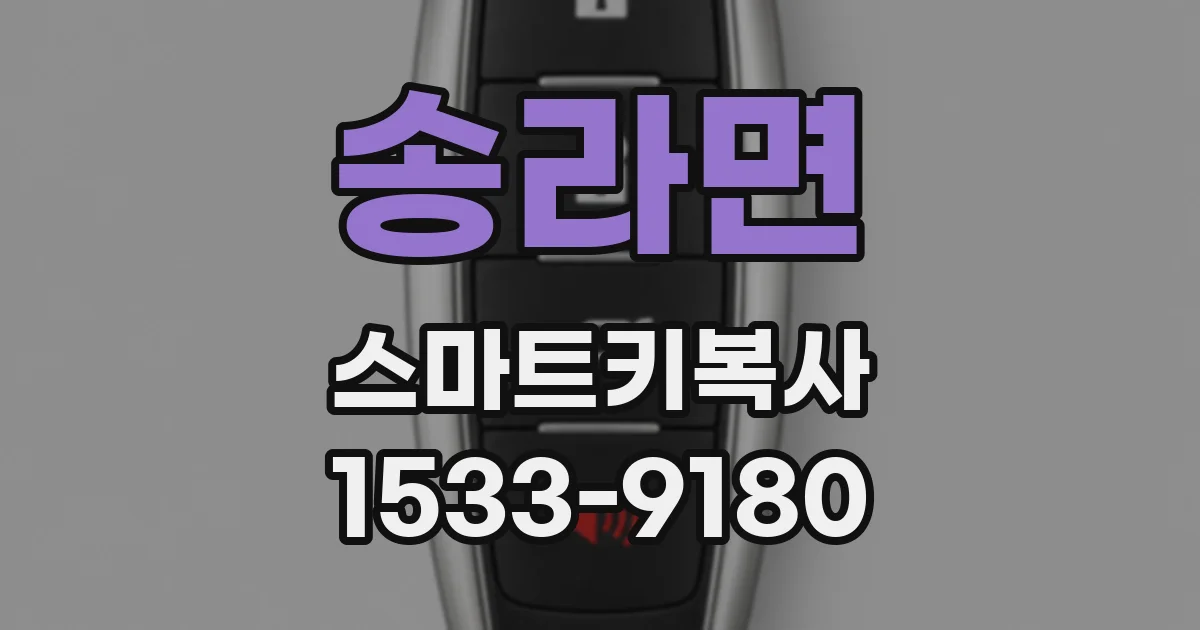 송라면 스마트키복사