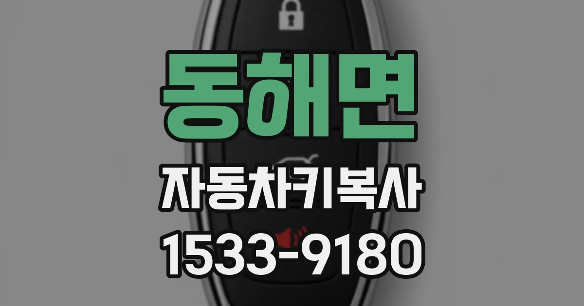동해면 자동차키복사