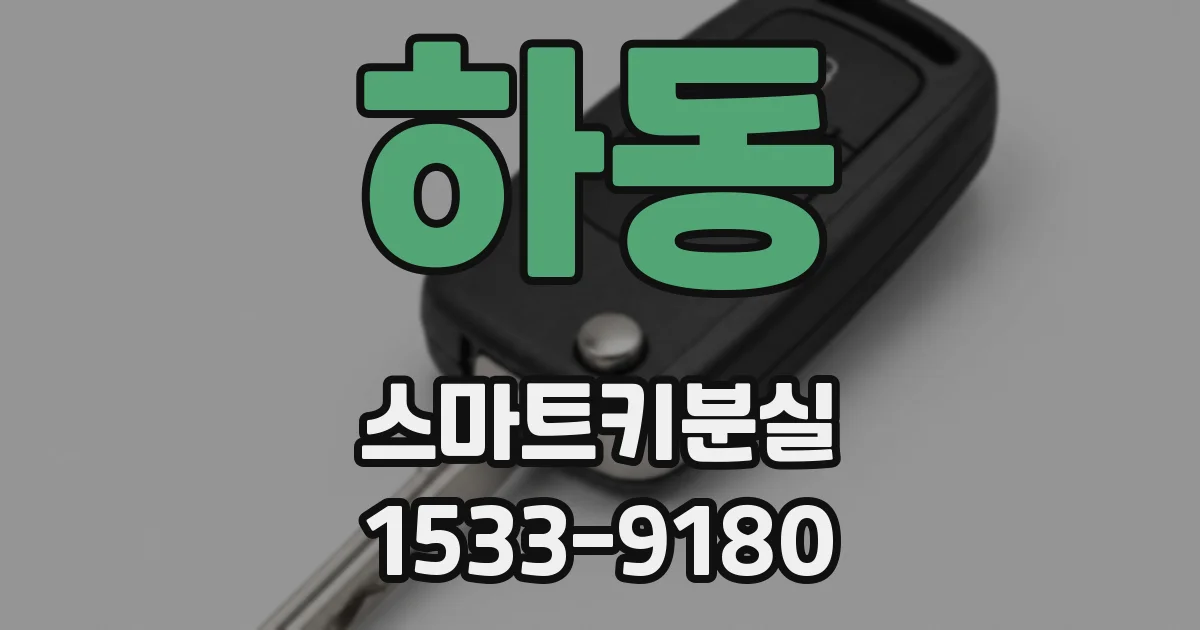 하동 스마트키분실