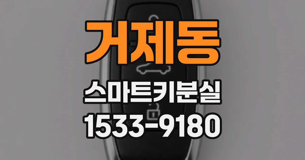 거제동 스마트키분실