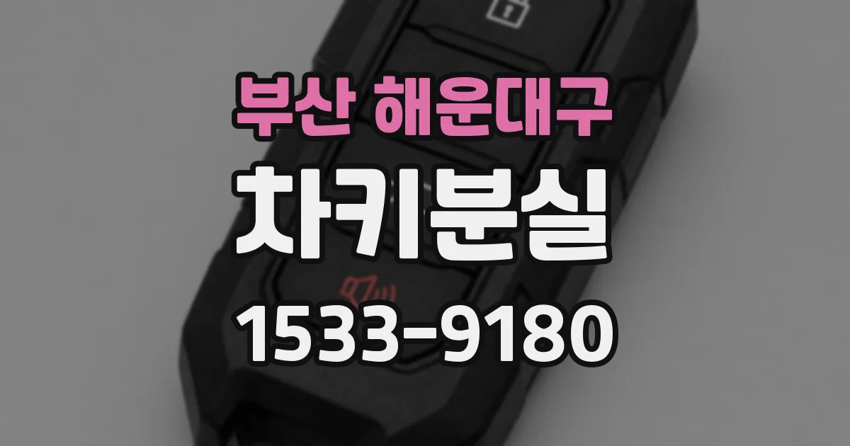 부산 해운대구 차키분실