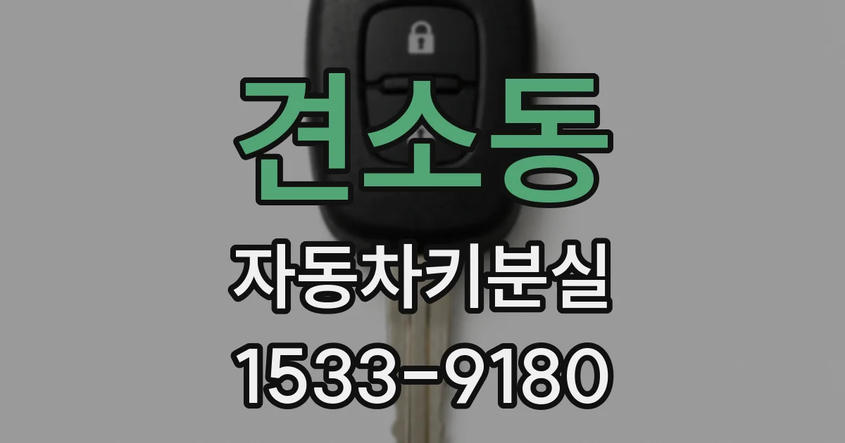 견소동 자동차키분실