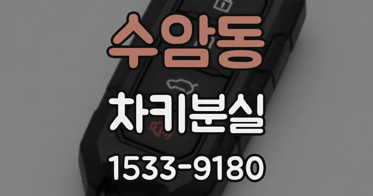 수암동 차키분실