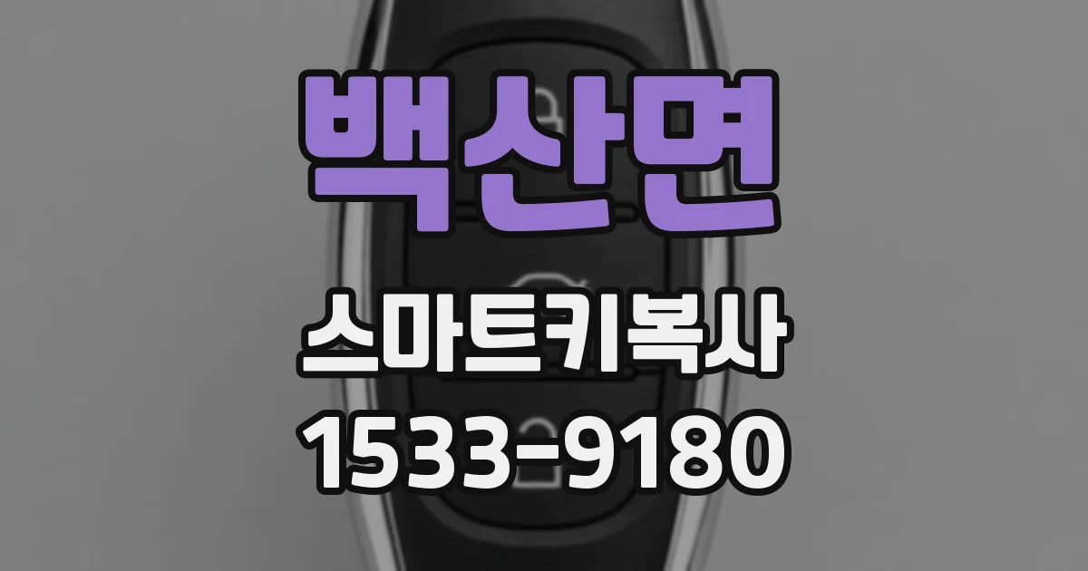 백산면 스마트키복사