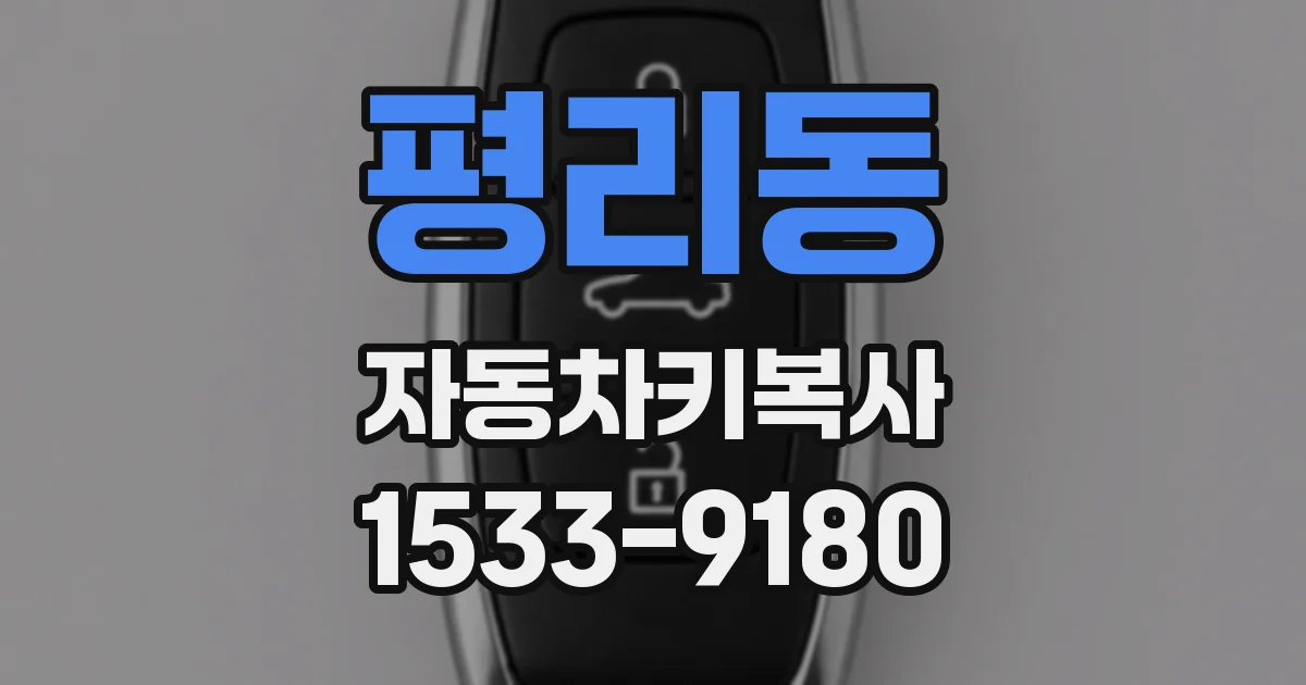 평리동 자동차키복사