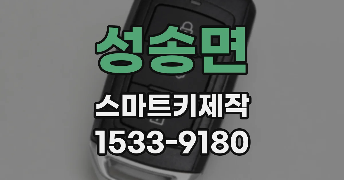 성송면 스마트키제작