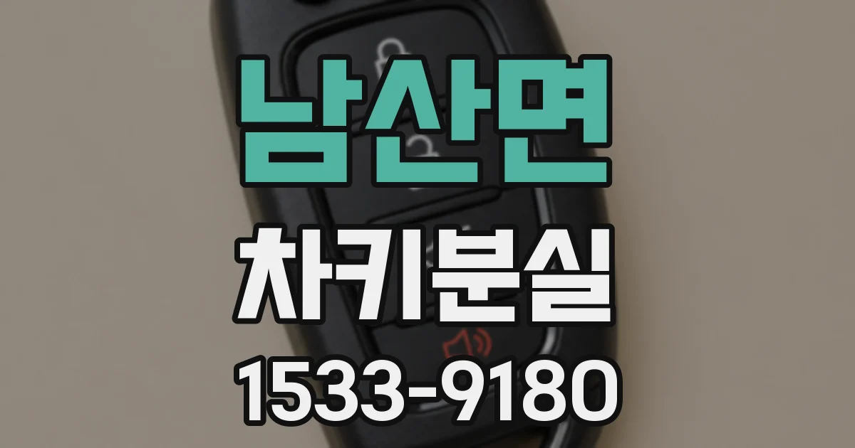 남산면 차키분실