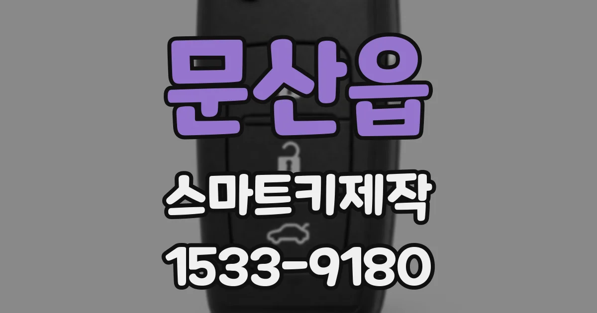 문산읍 스마트키제작