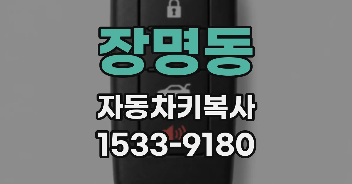 장명동 자동차키복사