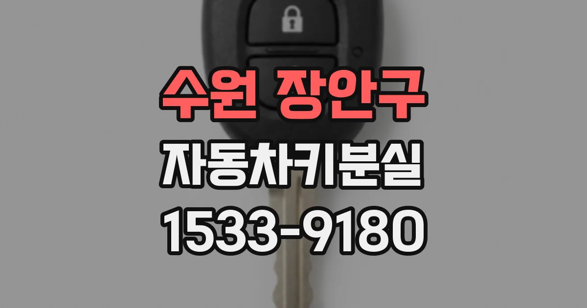 수원 장안구 자동차키분실