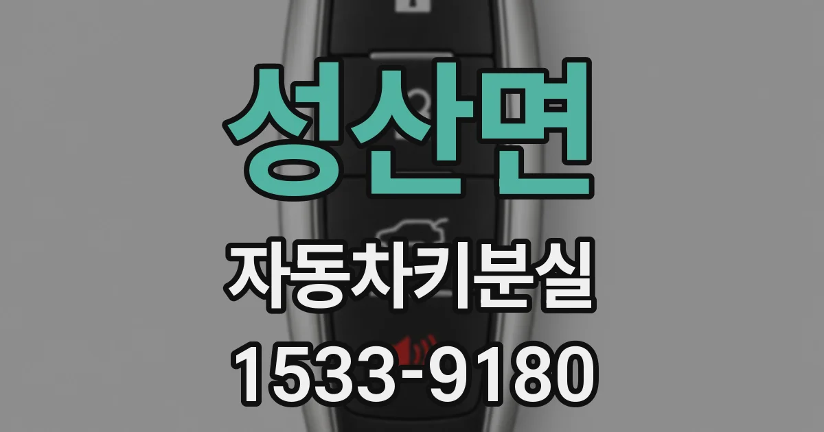 성산면 자동차키분실