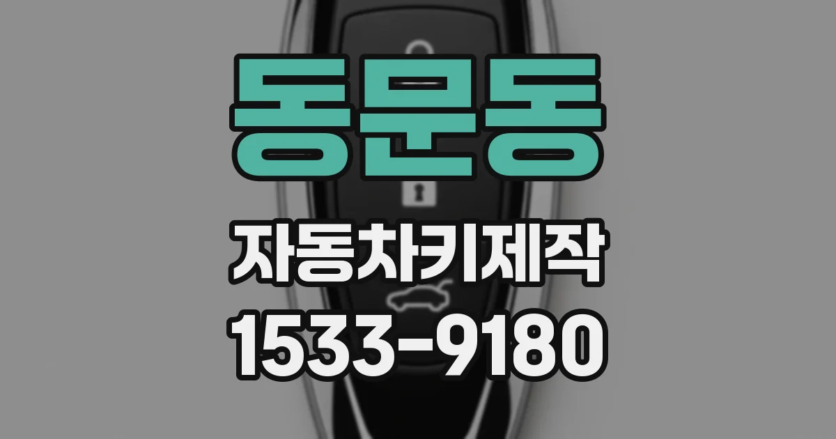동문동 자동차키제작