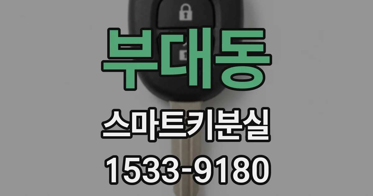 부대동 스마트키분실