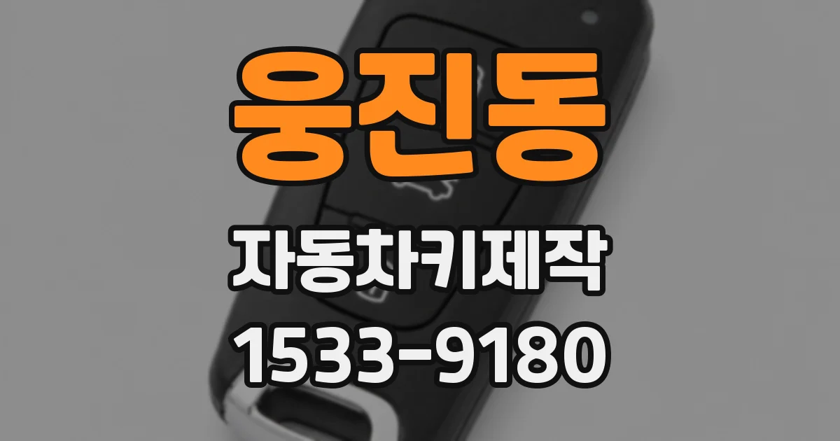 웅진동 자동차키제작