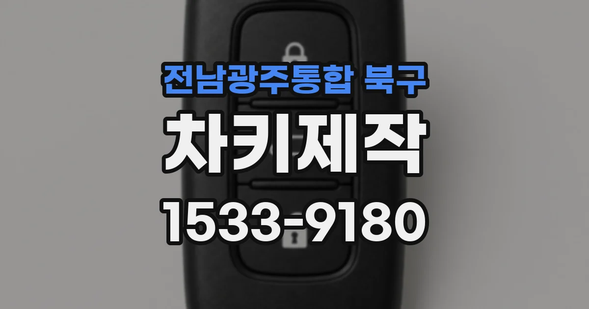 전남광주통합 북구 차키제작