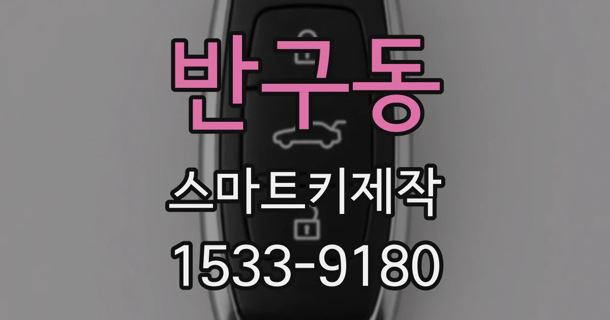 반구동 스마트키제작