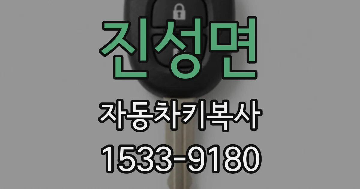 진성면 자동차키복사