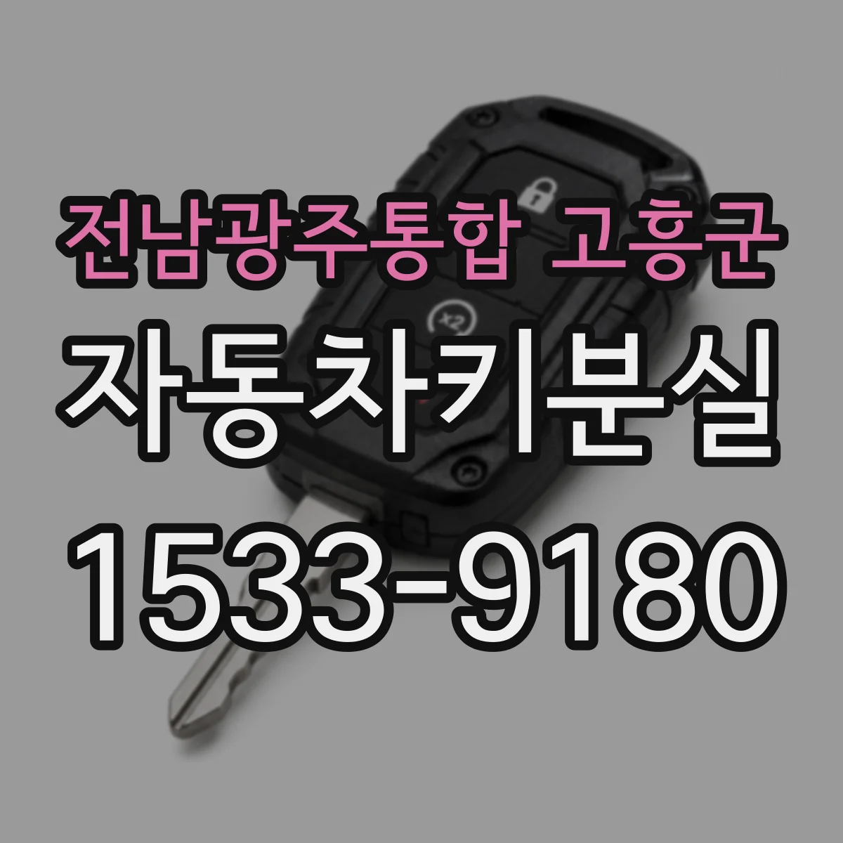 전남광주통합 고흥군 자동차키분실