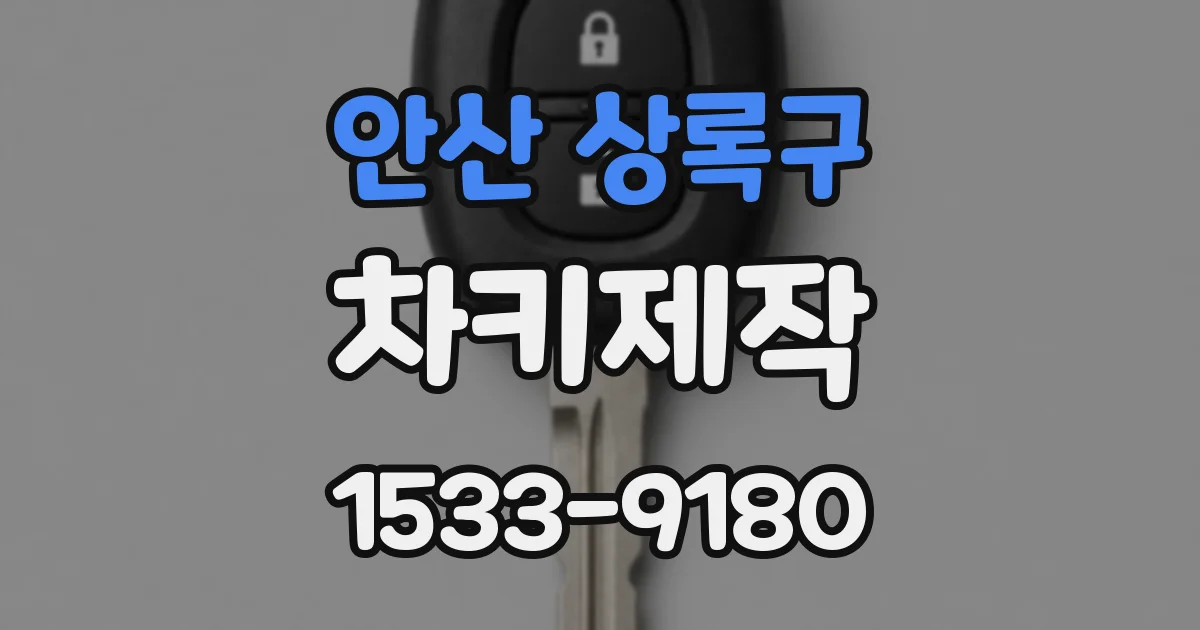 안산 상록구 차키제작