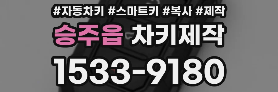 승주읍 차키제작