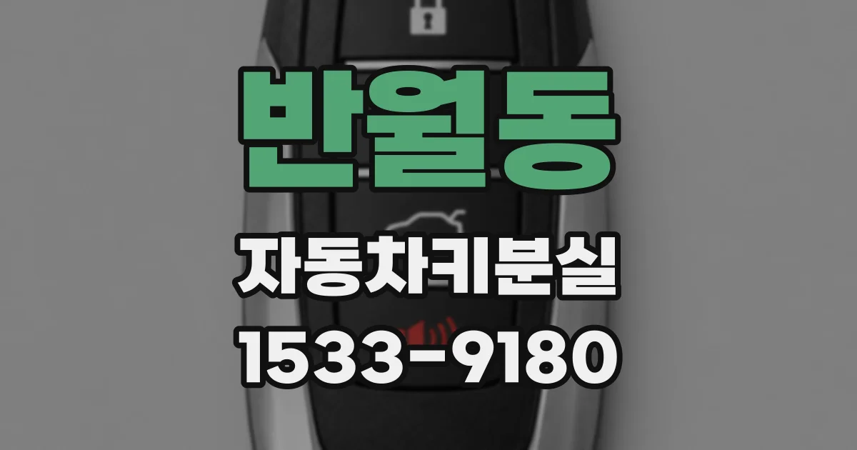 반월동 자동차키분실