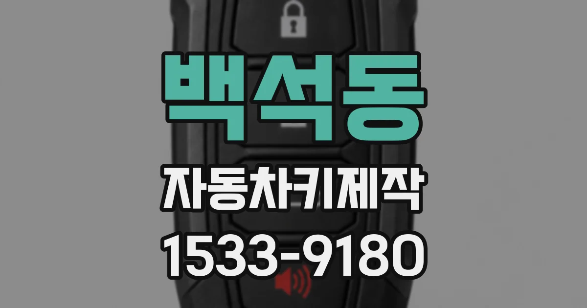 백석동 자동차키제작