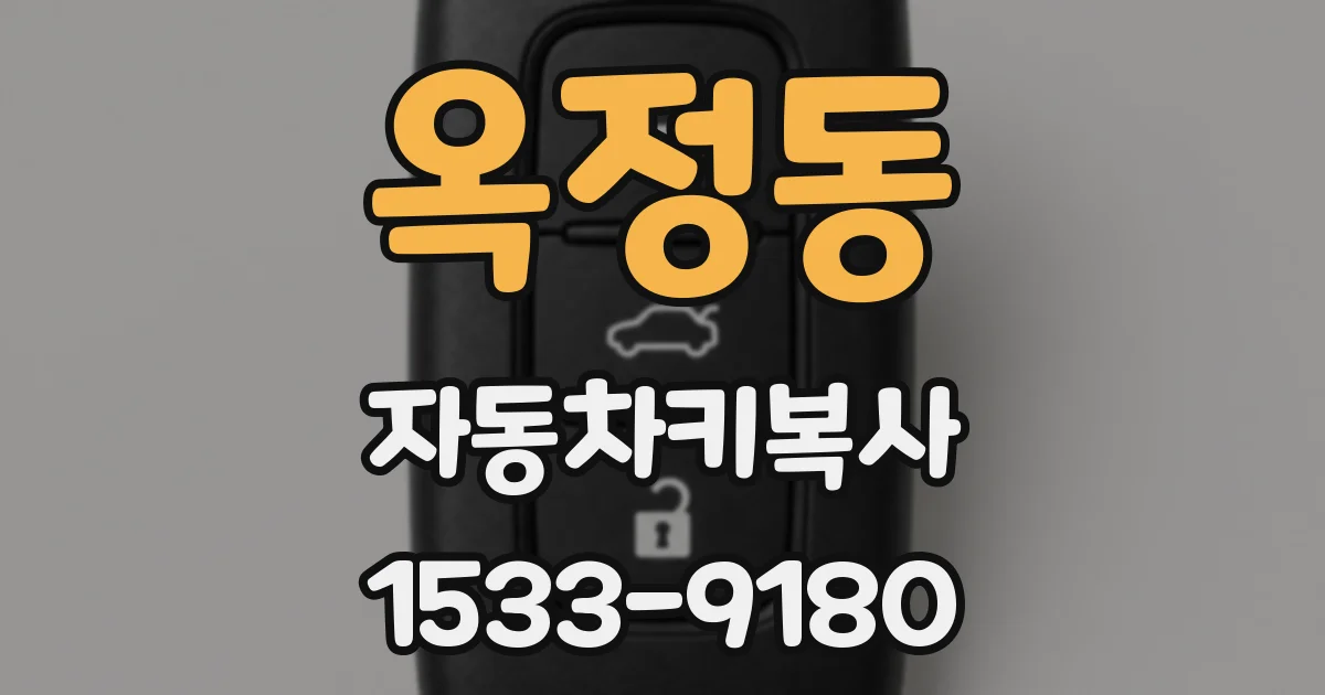옥정동 자동차키복사