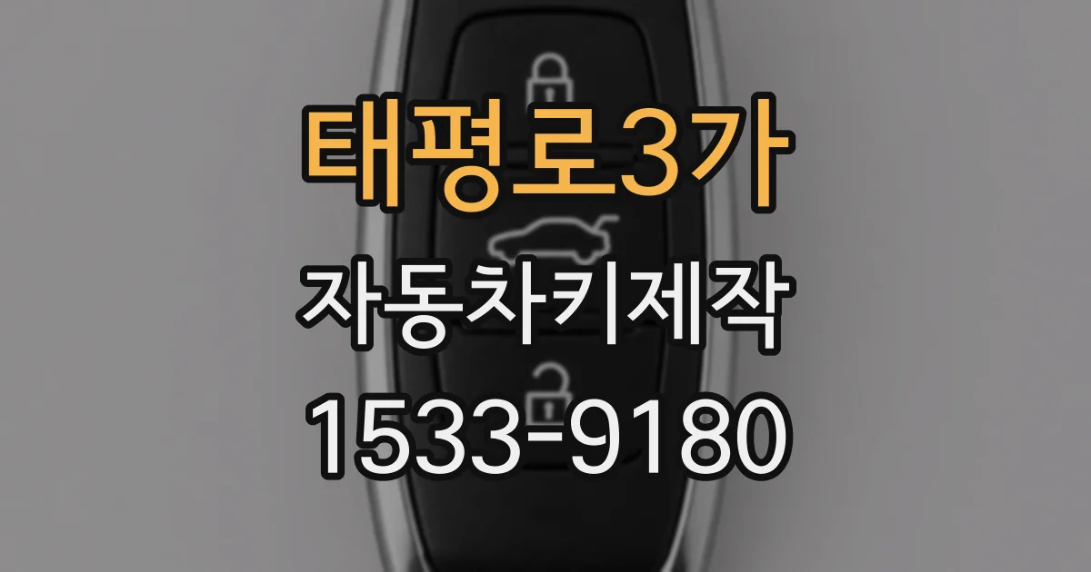 태평로3가 자동차키제작