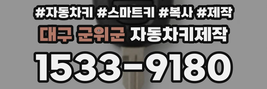 대구 군위군 자동차키제작