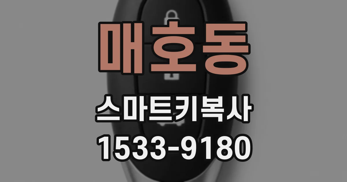 매호동 스마트키복사
