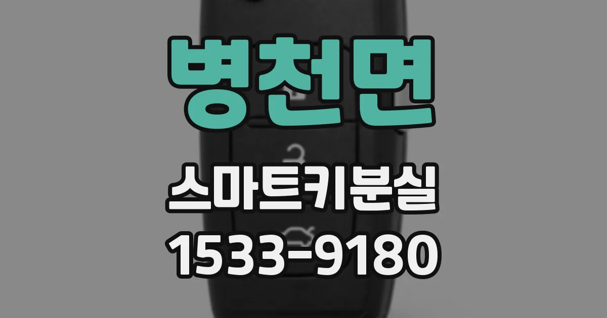병천면 스마트키분실