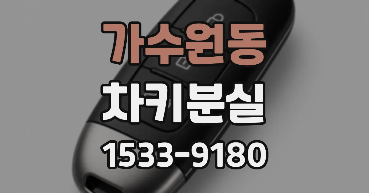 가수원동 차키분실