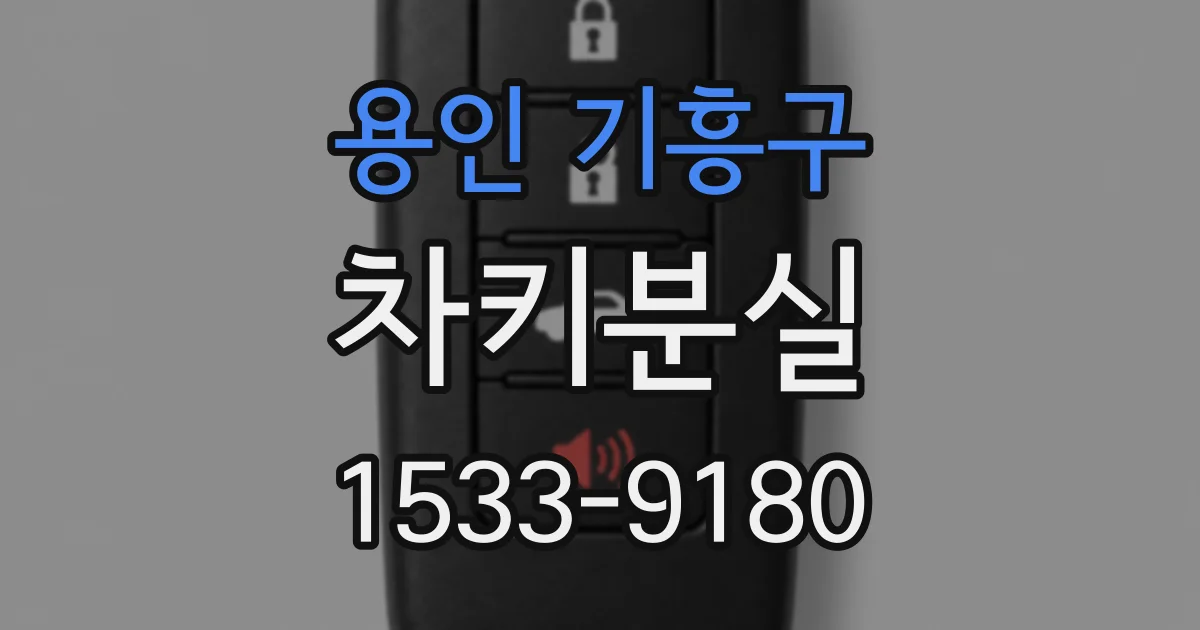용인 기흥구 차키분실
