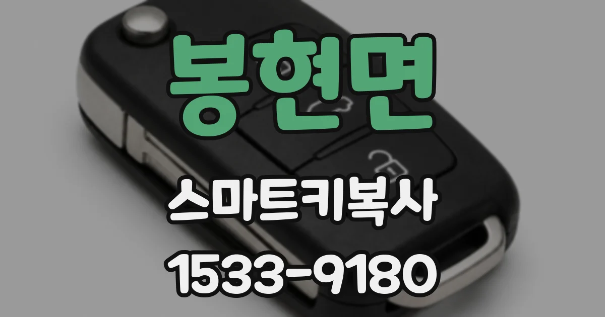 봉현면 스마트키복사
