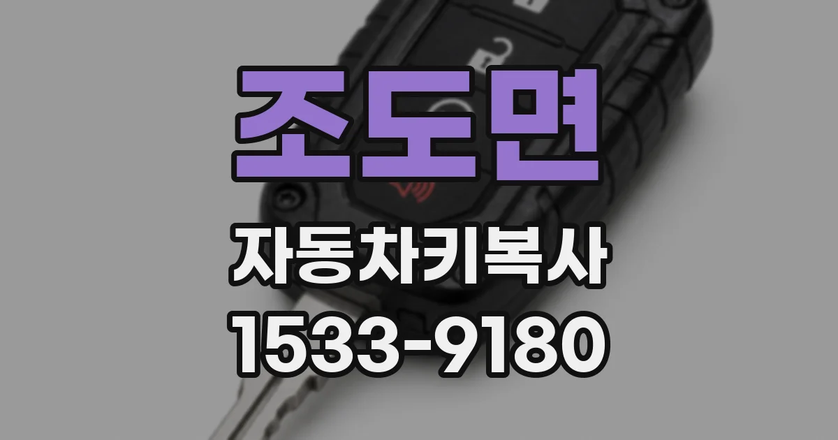 조도면 자동차키복사