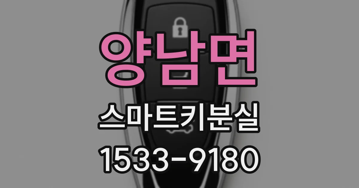 양남면 스마트키분실