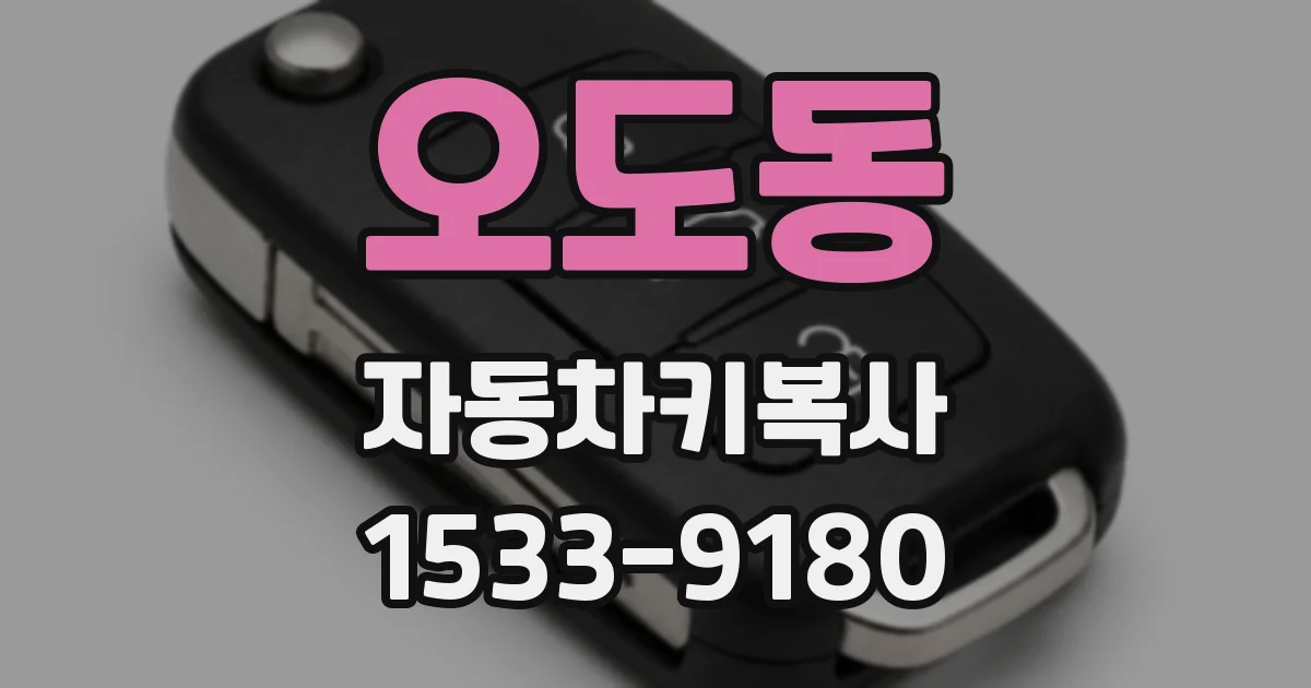 오도동 자동차키복사