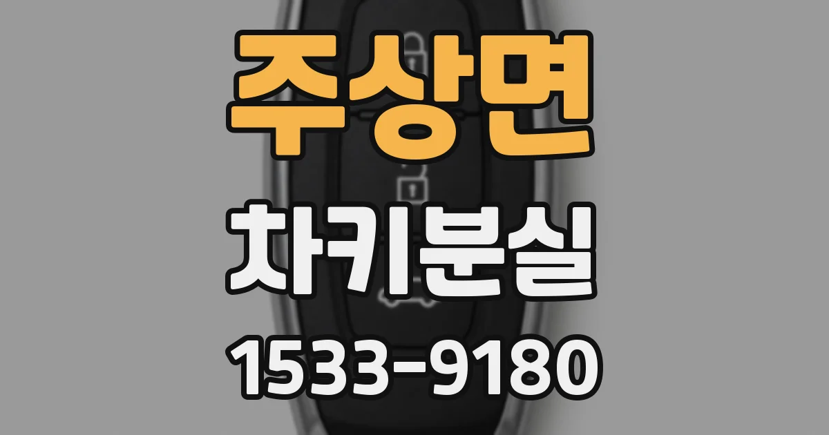 주상면 차키분실
