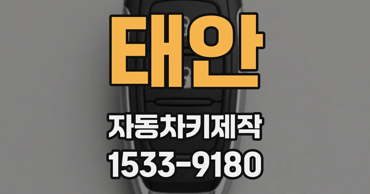 태안 자동차키제작
