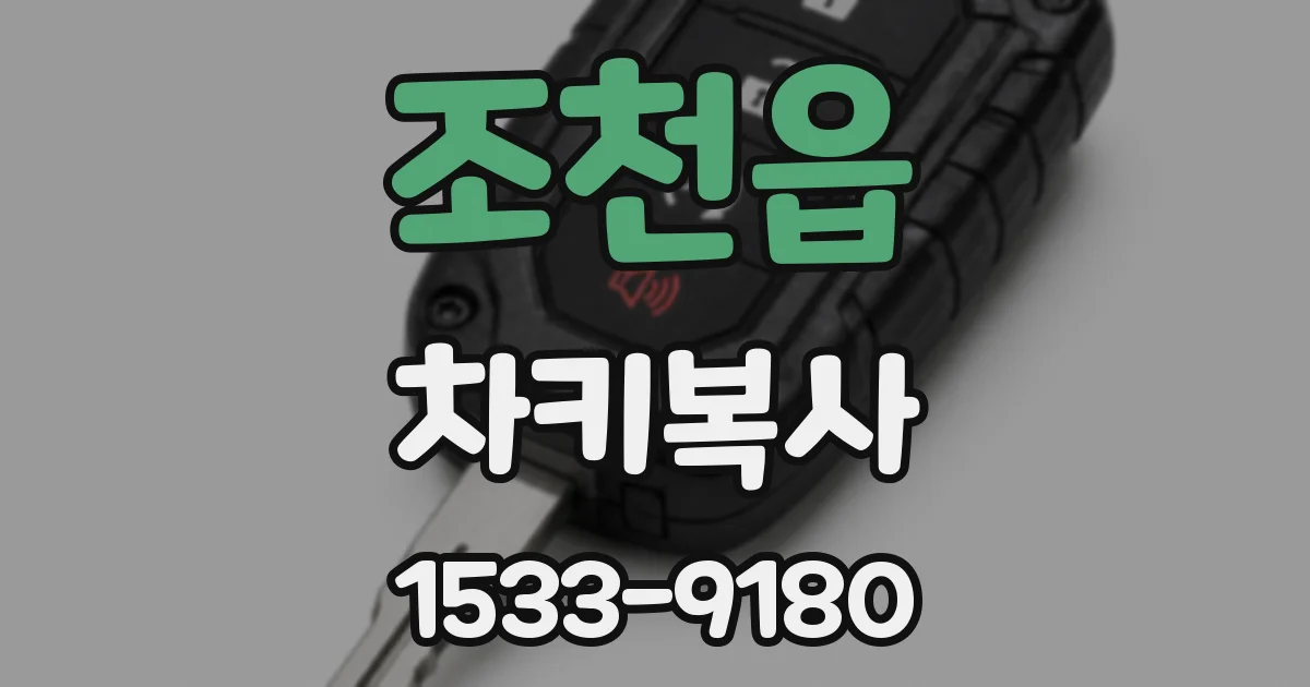 조천읍 차키복사