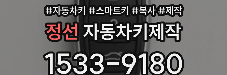 정선 자동차키제작